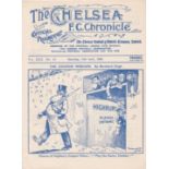 Chelsea v Portsmouth 1935 April 13th original programme removed from bound volume
