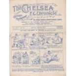 Chelsea v Newcastle United 1931 May 2nd horizontal & vertical folds rusty staple