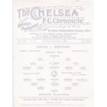 Chelsea v Brentford 1926 October 7th original programme removed from bound volume