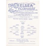 Chelsea 1932 August 18th Practice Match (Blues v Reds) original programme removed from bound volume