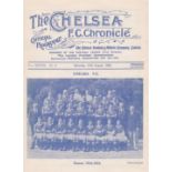 Chelsea v Blackburn Rovers 1932 August 27th original programme removed from bound volume