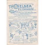 Chelsea v Stockport County 1924 October 18th horizontal fold staple rusty