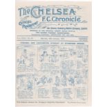 Chelsea V Accrington Stanley 1927 January 29th original programme removed from bound volume