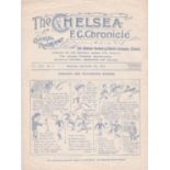 Chelsea v Blackburn Rovers 1923 September 8th light vertical & horizontal folds