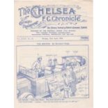 Chelsea v Leicester City 1934 April 23rd vertical fold rusty staple