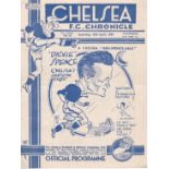 Chelsea v Bolton Wanderers 1937 Aril 10th rusty staple