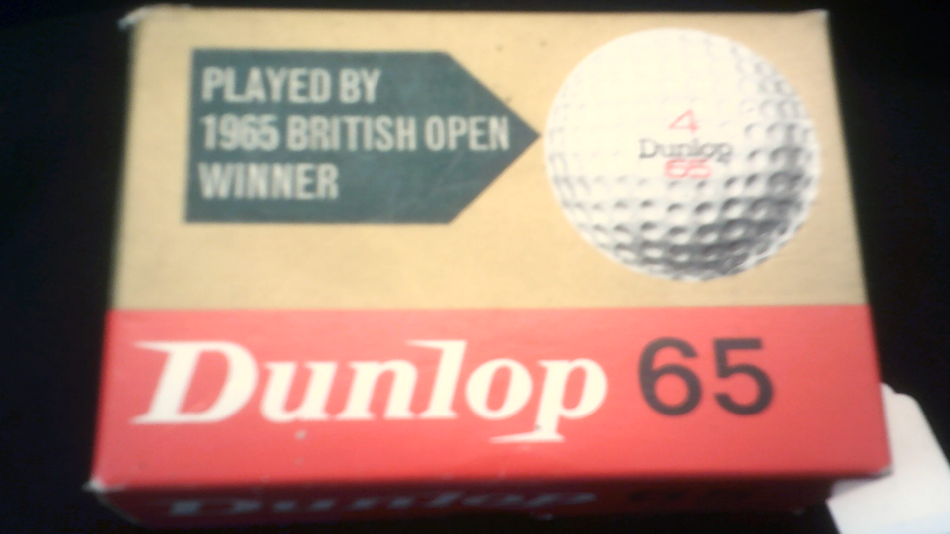 Vintage Golf Balls-Dunlop 65'six, wrapped in original box - grip balls