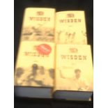 Wisden-2009,2010,2011,2012-Almanacks, Hardbacks with dust covers, very fine (4)