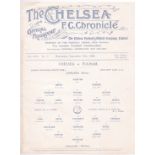 Chelsea v Fulham 1923 September 26th original programme removed from bound volume