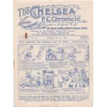 Chelsea v Sunderland 1933 May 6th horizontal & vertical folds rusty staple rust marks rev pen