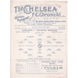 Chelsea v Crystal Palace 1919 October 18th VG