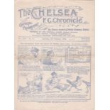 Chelsea v West Bromwich Albion 1930 February 8th horizontal fold no staple rust mark