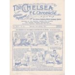 Chelsea v Liverpool 1931 January 31st horizontal & vertical folds rusty staple hole punched left