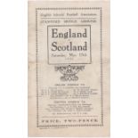 England v Scotland 1922 May 13th English Schools' Football Association Stamford Bridge Ground