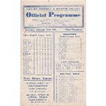 Chelsea v Aston Villa 1946 February 23rd vertical fold