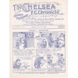 Chelsea v Manchester City 1923 April 7th original programme removed from bound volume