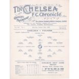 Chelsea v Fulham 1919 October 25th VG