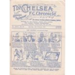 Chelsea v Blackburn Rovers 1931 February 14th Football Association Cup (5th round) horizontal fold