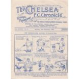 Chelsea v Newcastle United 1932 September 24th original programme removed from bound volume