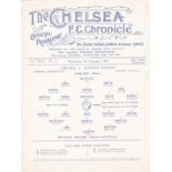 Chelsea v Crystal Palace 1931 February 4th original programme removed from bound volume