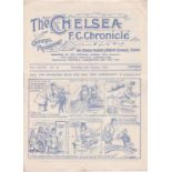 Chelsea v Blackburn Rovers 1931 October 24th horizontal & vertical folds rusty staple