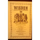 Wisden 1986-Almanack-very fine, small price ticket marks on spine of dust cover