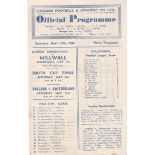 Chelsea v Portsmouth 1946 April 27th pencil score graffiti