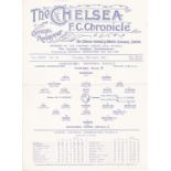 Chelsea v Swansea Town 1931 April 16th horizontal & vertical folds score graffiti