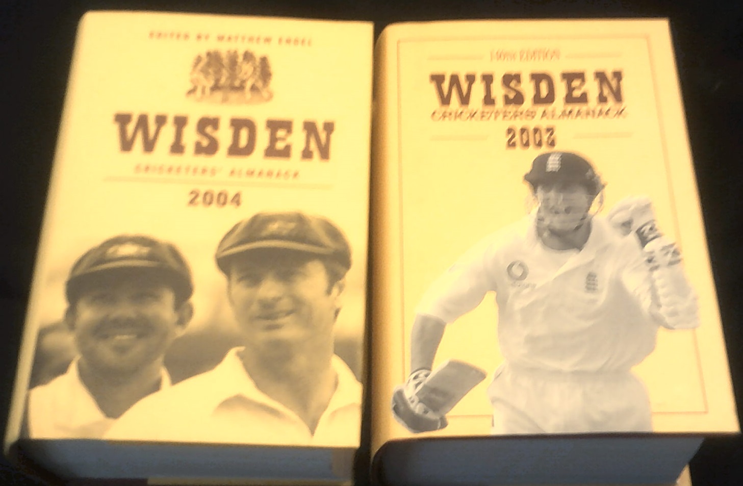 Wisden-2003,2004-Almanack-Hardbacks, with dust covers, very fine