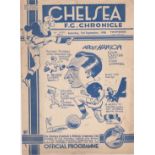Chelsea v Leicester City 1938 September 3rd toned