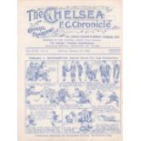 Chelsea v Southampton 1923 February 3rd Second round F A Cup Competition VG