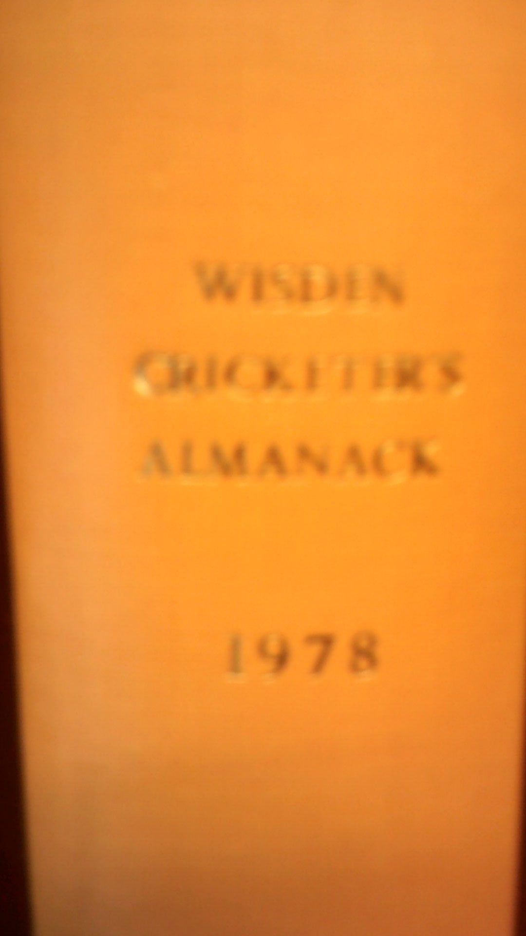 Wisden 1978-Almanack-very fine