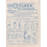 Chelsea v South Shields 1927 February 26th no staple rust hole