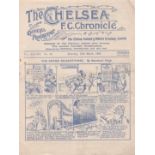Chelsea v West Bromwich Albion 1933 March 25th horizontal fold no staple rust mark