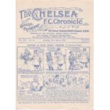 Chelsea v Stoke City 1930 March 22nd horizontal fold rusty staple