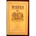 Wisden 1982-Almanack-hardback with dust cover, very fine