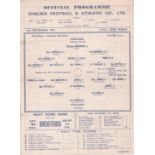 Chelsea v Fulham 1944 December 2nd horizontal & vertical folds small tear centre left