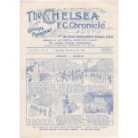 Chelsea v Burnley 1921 November 5th vertical & horizontal folds