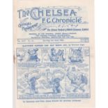 Chelsea v Bradford City 1930 April 5th horizontal fold rusty staple