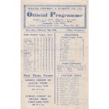 Chelsea v Aston Villa 1946 February 9th horizontal fold