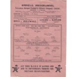 Tottenham Hotspurs v Chelsea 1945 November 24th horizontal & vertical folds