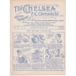 Chelsea v Southampton 1930January 25th original programme removed from bound volume