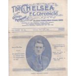 Chelsea v West Bromwich Albion 1932 April 23rd horizontal fold staple rusty