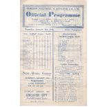 Chelsea v Leicester City 1946 January 5th horizontal fold