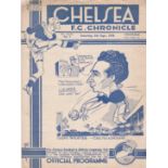 Chelsea v Birmingham 1936 September 5th light vertical fold