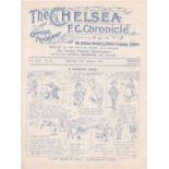 Chelsea V West Ham United 1923 October 20th original programme removed from bound volume