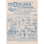 Chelsea v Portsmouth 1932 September 7th original programme removed from bound volume