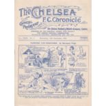 Chelsea v Huddersfield Town 1933 September 13th rusty staple