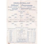 Chelsea v Southampton 1944 February 19th horizontal & vertical folds some foxing