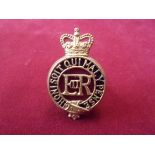 The Blues and Royal (The Household Cavalry) EIIR Officers Forage Cap Badge, Sixth type (Gilt and
